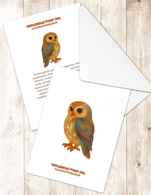 Ferruginous Pygmy Owl Greeting Cards in 3 Styles