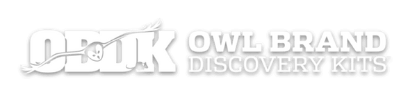 OBDK logo for Owl Brand Discovery Kits, showcasing educational and fun exploration products.