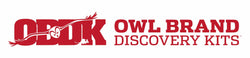 Owl Brand Discovery Kits logo featuring the abbreviation OBDK with an owl illustration in red.