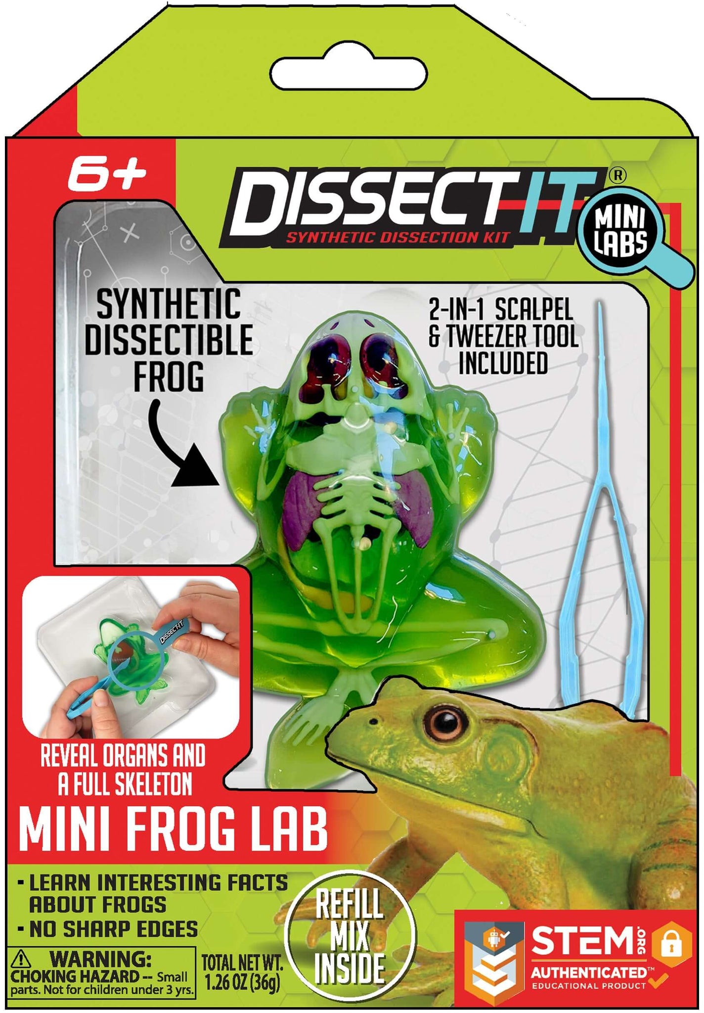 Discover It - Mini Lab Complete Set of Frog, Salamander, Piranha, and ...