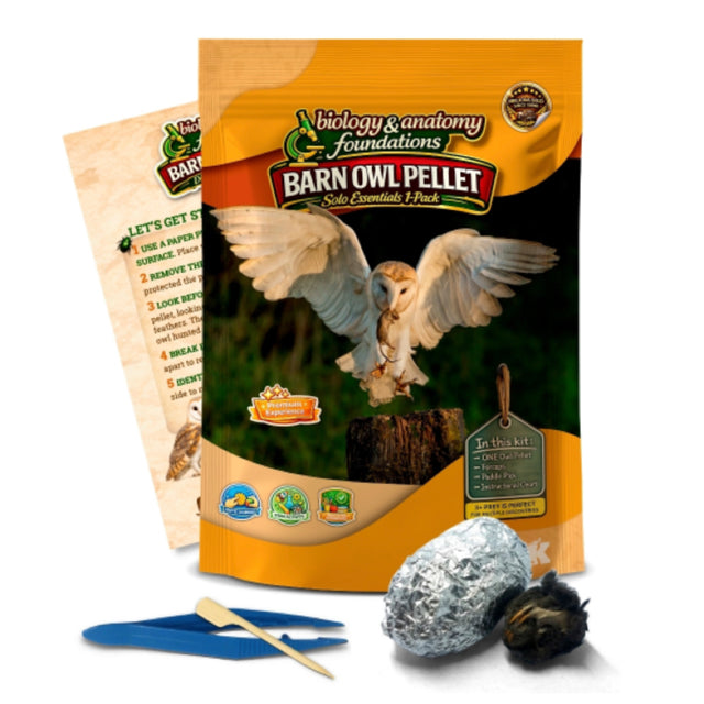 Biology & Anatomy Foundations Solo Essentials Large Sterilized Barn Owl Pellet Activity